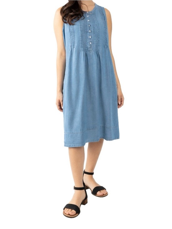 Coldwater Creek Dresses & Skirts - Coldwater Creek Light Blue Sleeveless Midi Dress
